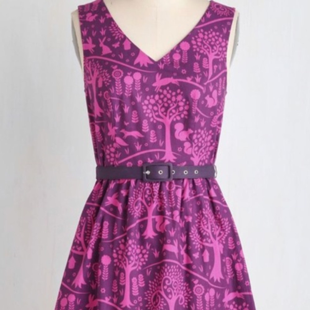 Modcloth "Folks and Dreams" A-line Dress